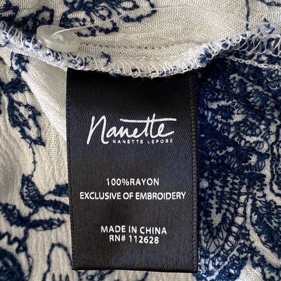 Nanette Lenore Tunic Embroidered Long Sleeve M - Picture 5 of 6